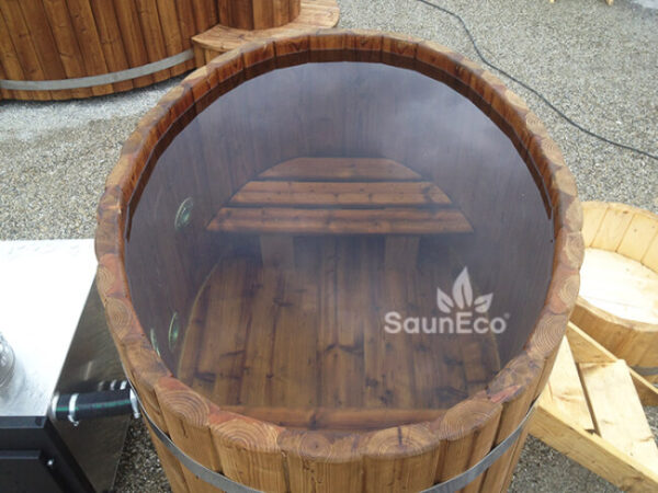 Small thermowood hot tub from Sauneco